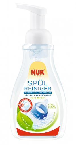 NUK - Препарат за почистване на бебешки аксесоари + дозатор - 380 мл.