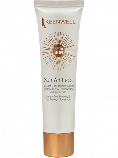 Keenwell - SUN ATTITUDE - Instant cool restoring & tan prolonger facial balm - Възстановяващ крем за лице за дълготраен тен за след слънце. 60 ml.