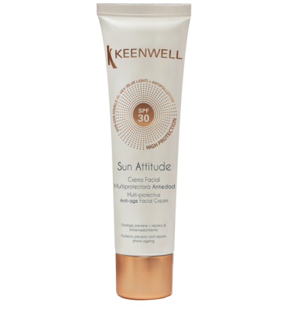 Keenwell - SUN ATTITUDE - Multi-protective anti-age facial cream SPF 30 / SPF 50  -  Мултизащитен крем за лице SPF 30/ 50. 60 ml.