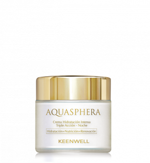 Keenwell - AQUASPHERA - TRIPLE ACTION INTENSIVE MOISTURIZING NIGHT CREAM - Интензивно хидратиращ нощен крем с тройно действие. 80 ml