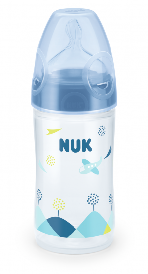 NUK - New Classic РР шише 150мл със силиконов биберон за хранене First Choice + 0-6м. размер М