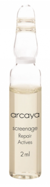 Arcaya  -  Screenage Repair Actives  - Регенерираща ампула-концентрат за лице със защита от фин прах, UV лъчи и синьо светлинно лъчение 5x2 ml