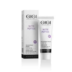 GIGI - NUTRI PEPTIDE - 10% GLYCOLIC CREAM -  Нощен обновяващ 10% гликолов крем за лице. 50 ml