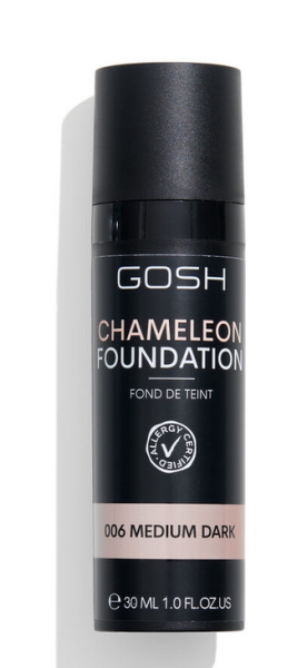 Gosh - CHAMELEON FOUNDATION - адаптиращ се към цвета на кожата фон дьо тен.