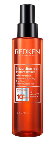 Redken Frizz Dismiss - Олио-серум за влажен климат с изглаждащ ефект Instant Deflate Oil-In-Serum. 125 ml