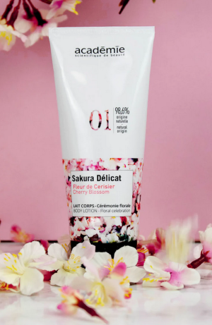 Académie - Подхранващ крем за тяло с японска вишна  Sakura. 100 ml