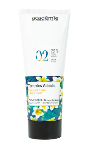 Académie - Подхранващ крем за тяло с цвете от тиаре Terre des vahines. 100 ml