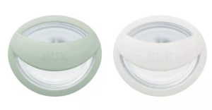 NUK - Биберон залъгалка силикон 0-9 мес. 2бр  Mommy Feel+ кутийка за съхранение и стерилизация в микровълнова.