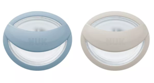 NUK - Биберон залъгалка силикон 0-9 мес. 2бр  Mommy Feel+ кутийка за съхранение и стерилизация в микровълнова.