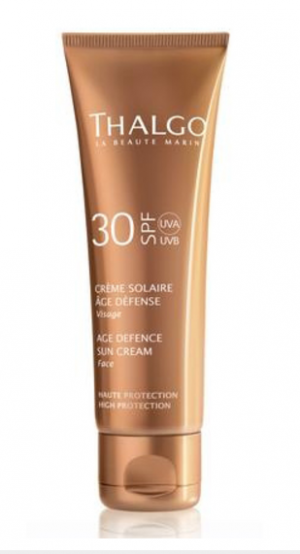 Thalgo - Sun Care - SPF 30 Creme Solaire Age Defence - Регенериращ слънцезащитен крем за лице и деколте. 50 ml.