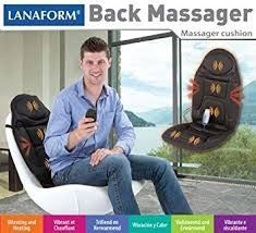 Lanaform - Масажна седалка за тяло Back Massager , с вибриращ масаж