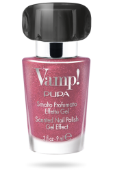 PUPA MILANO - VAMP! SCENTED NAIL POLISH GEL EFFECT  PENNYBLACK Ароматизиран Лак за Нокти с Гел Ефект