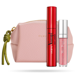 Pupa - VAMP! SET SEXY LASHES MASCARA + MISS PUPA GLOSS 301 + MINI POUCH   Комплект спирала за провокативен обем и красиво извити мигли, гланц за устни и  малка чантичка.