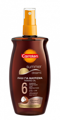 Carroten - олио за бързо придобиване на тен SPF6 - Summer Dreams Tanning Oil SPF6 200 ml.