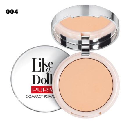 Pupa - Компактна Пудра – Ефект „Втора Кожа“ - Like a Doll – Nude Skin Compact Powder.