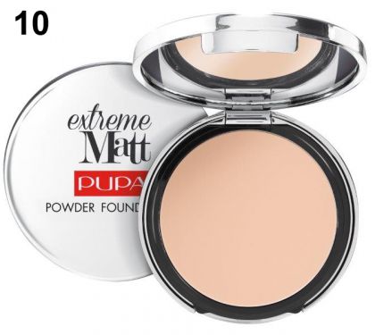 Pupa - Матиращ компактен фон дьо тен - Extreme Matt Natural Matt Effect Compact Powder Foundation.