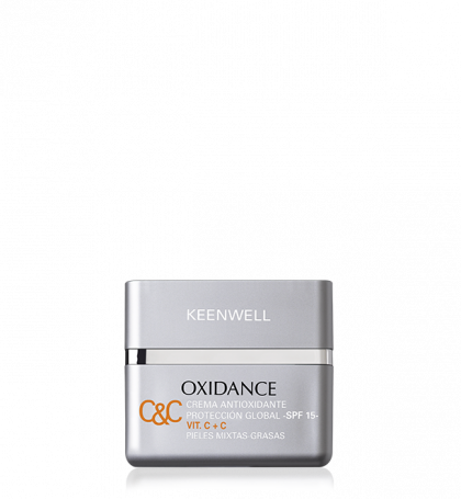 Keenwell - OXIDANCE - ANTIOXIDANT MULTIDEFENSE CREAM -VIT. C+C SPF 15 - OILY - COMBINATION SKIN - Анти-оксидантен крем за мазна кожа. 50 ml