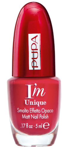 Pupa - RED POWER - I`M UNIQUE MATT NAIL POLISH - Лак за Нокти с Матов Финиш.
