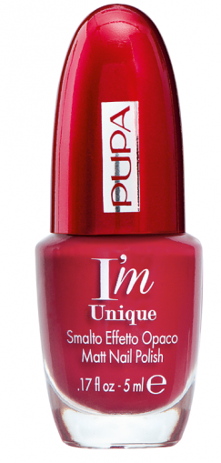 Pupa - RED POWER - I`M UNIQUE MATT NAIL POLISH - Лак за Нокти с Матов Финиш.