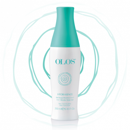 Olos - Hydrasence 3 In 1 Micellar Water Gel – Face, Eyes & Lips -  Почистващ гел 3в1. 250 ml