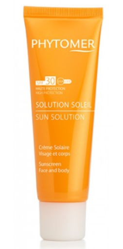 Phytomer -  SUN SOLUTION Sunscreen Face and Body  - Слънцезащитен крем   SPF 30 . 125 ml.