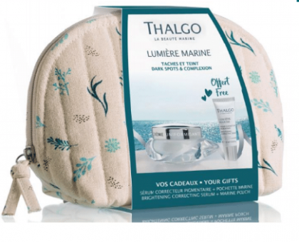 Thalgo - Промоция  2020 - Подаръчен комплект Изсветляване - LUMIÈRE MARINE с подарък серум  - за премахване на пигментни петна и защита на кожата.