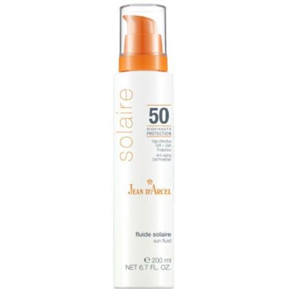 Jean d`Arcel - SOLAIRE -  Слънцезащитен флуид за лице и тяло SPF 50. 200 ml