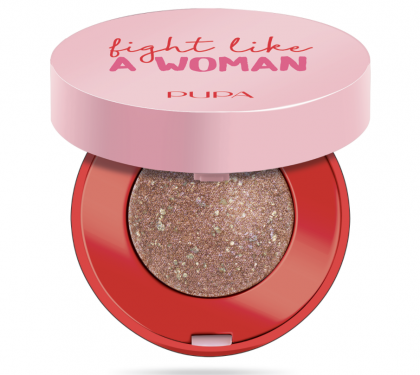 Pupa -  FIGHT LIKE A WOMAN DUAL CHROME EYESHADOW - Блестящи сенки за Очи с двоен ефект.