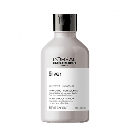 L`Oreal Professionnel Silver shampoo - Матиращ неутрализиращ шампоан за сива и бяла коса. 300ml