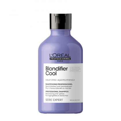 L`Oreal Professionnel Blondifier Cool shampoo - Неутрализиращ шампоан за изсветлена, руса коса. 300ml