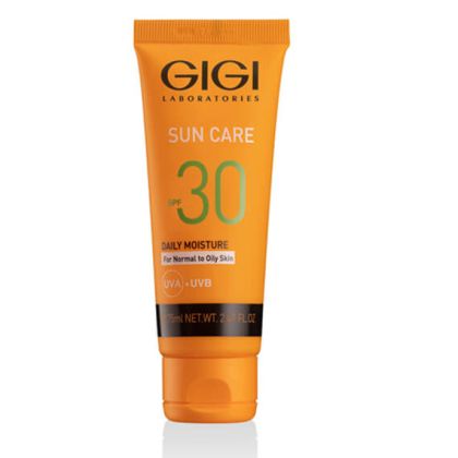 GIGI - SUN CARE -DAILY MOISTURE SPF 30  Овлажняващ слънцезащитен крем  UVB-UVA/ 2 варианта - за суха или мазна кожа/  75ml