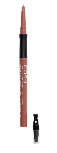 Gosh -  Автоматичен молив за устни с гума и острилка  The Ultimate lipliner - with a twist/ различни цветове