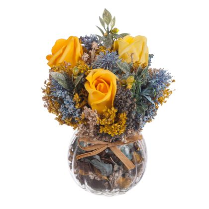 New Wish Studio Floral - Аранжировка рози в стъклена ваза