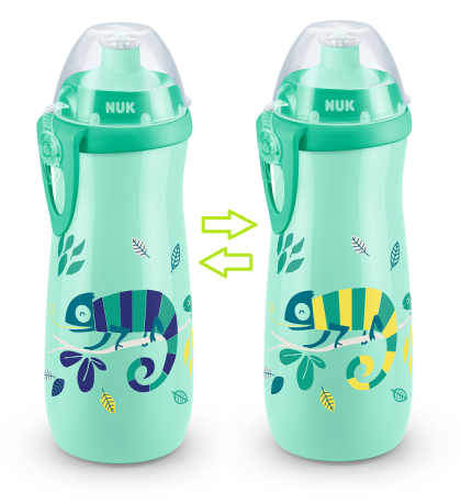 NUK - Sports Cup с клапа, 450мл,36+мес., Chameleon