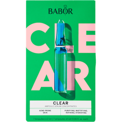 BABOR - Set CLEAR / Комплект ампулни концентрати с почистващ ефект за стресирана и проблемна кожа - Лимитирано издание 2023 .7x 2 ml.