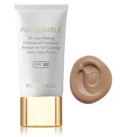 Keenwell - Фон дьо тен + пудра - INALTERABLE - SPF 20 Semi-matte Finish . 40 ml