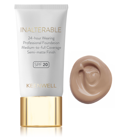 Keenwell - Фон дьо тен + пудра - INALTERABLE - SPF 20 Semi-matte Finish . 40 ml