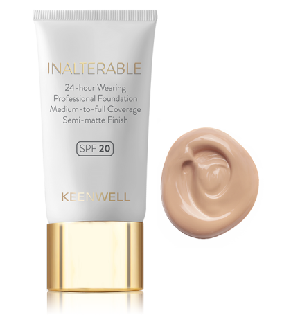 Keenwell - Фон дьо тен + пудра - INALTERABLE - SPF 20 Semi-matte Finish . 40 ml