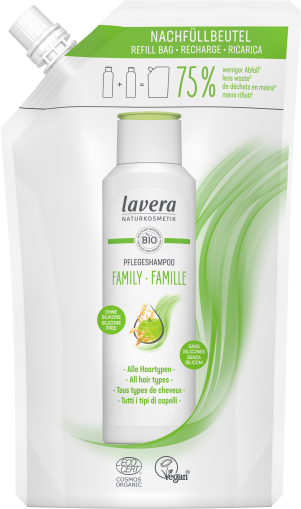 Lavera - Шампоан FAMILY - Нежно почистване за малки и големи. 250 /500 ml