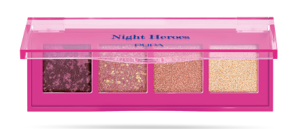 Pupa - NIGHT HEROES   ПАЛИТРА 4 СЕНКИ / PALETTE 4 MULTIFINISH EYESHADOWS. 