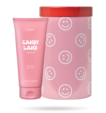 PUPA MILANO - HAPPY BOX  BODY LOTION + МЕТАЛНА КУТИЯ/ 6 аромата. 200 ml