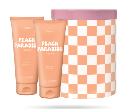 PUPA MILANO - HAPPY BOX   KIT 1  ДУШ ГЕЛ + МЛЯКО ЗА ТЯЛО  + МЕТАЛНА КУТИЯ/ 6 аромата. 200 ml
