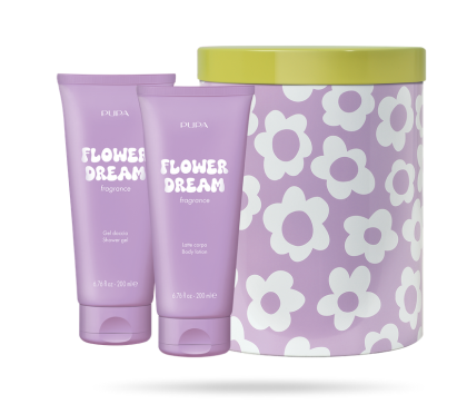 PUPA MILANO - HAPPY BOX   KIT 1  ДУШ ГЕЛ + МЛЯКО ЗА ТЯЛО  + МЕТАЛНА КУТИЯ/ 6 аромата. 200 ml