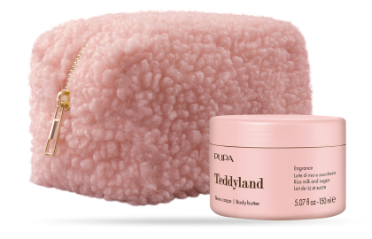 PUPA MILANO - TEDDYLAND  ПОДХРАНВАЩ КРЕМ ЗА ТЯЛО + НЕСЕСЕР / 4 аромата. 150 ml