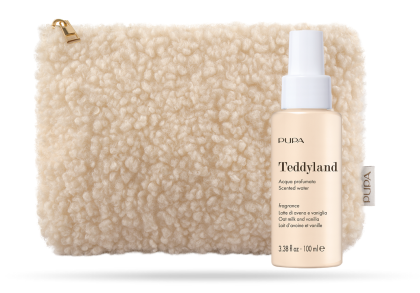 PUPA MILANO - TEDDYLAND  АРОМАТИЗИРАНА ВОДА ЗА ТЯЛО + НЕСЕСЕР / 4 аромата. 100 ml