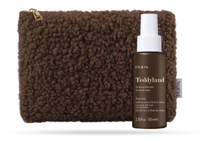 PUPA MILANO - TEDDYLAND  АРОМАТИЗИРАНА ВОДА ЗА ТЯЛО + НЕСЕСЕР / 4 аромата. 100 ml