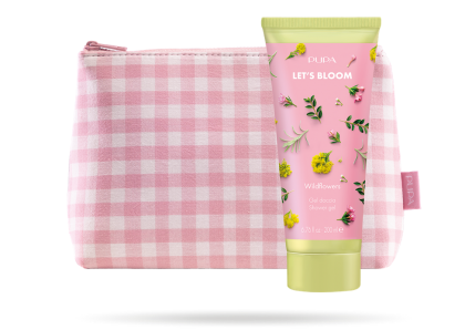 PUPA MILANO - LET`S BLOOM  ДУШ МЛЯКО + НЕСЕСЕР/ 4 аромата. 200 ml
