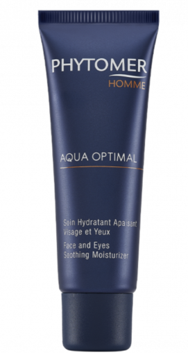 Phytomer MAN - AQUA OPTIMAL Face and Eyes Soothing Moisturizer  -  Успокояващ овлажняващ крем за лице и очи за мъже. 50 ml
