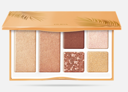 PUPA MILANO - SHINE BRIGHT SPARKLING PALETTE FACE & EYE ОЗАРЯВАЩА ПАЛИТРА ЛИЦЕ & ОЧИ. 13,6 gr