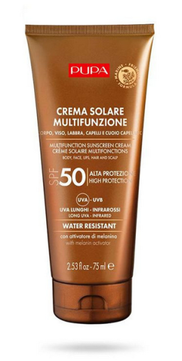 Pupa -  SUN  Multifunction Sunscreen Cream / Слънцезащитен крем.  SPF 50 . 75/200 ml